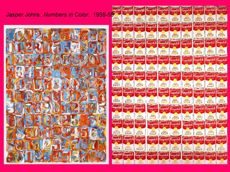 Jasper Johns. Numbers in Color.  1958-59